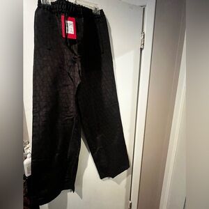 Valentino silk iconographe trousers